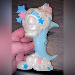 Vtg Sky Dancers Base Pearlescent White w/ Blue Pink